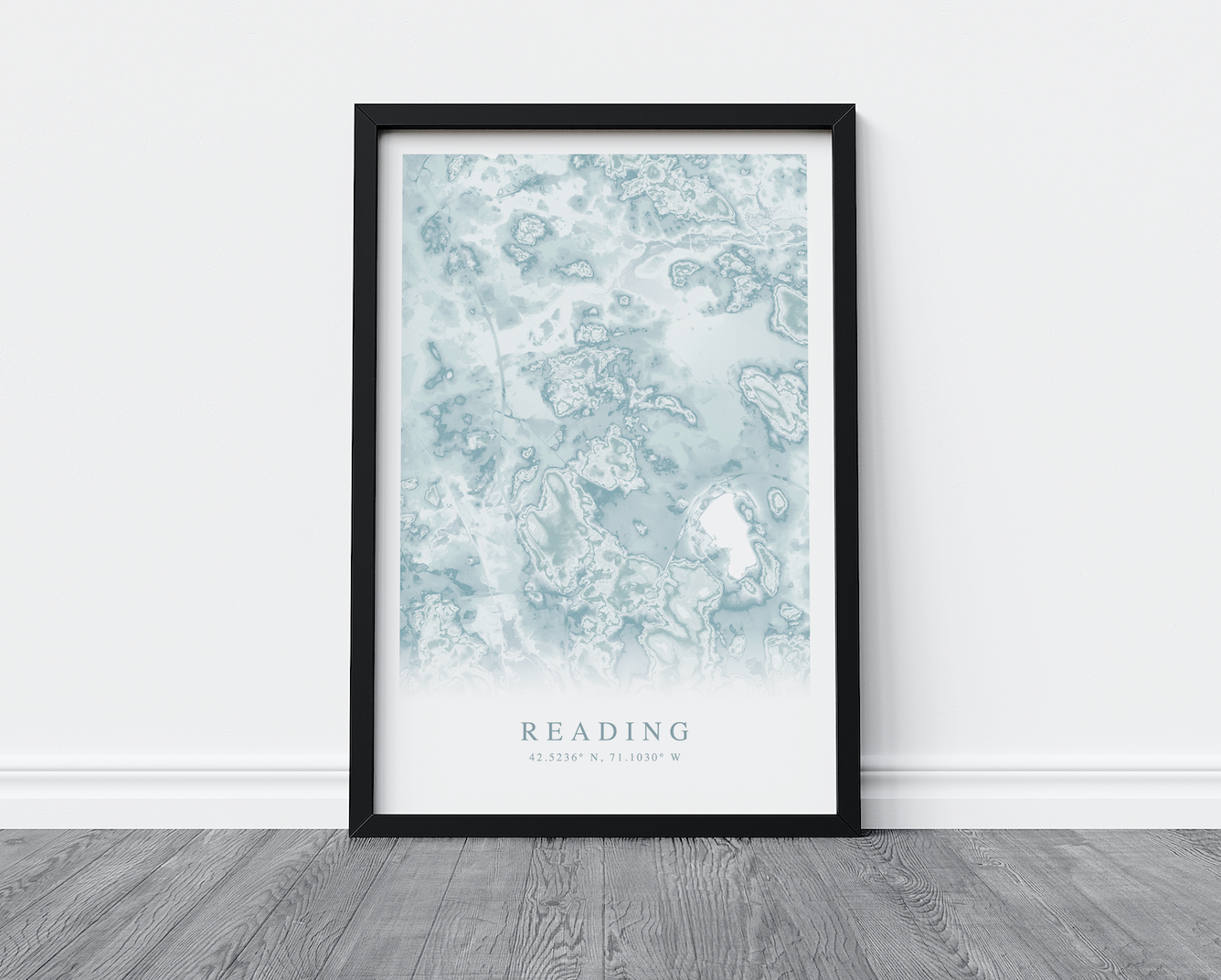 Reading MA Map Print
