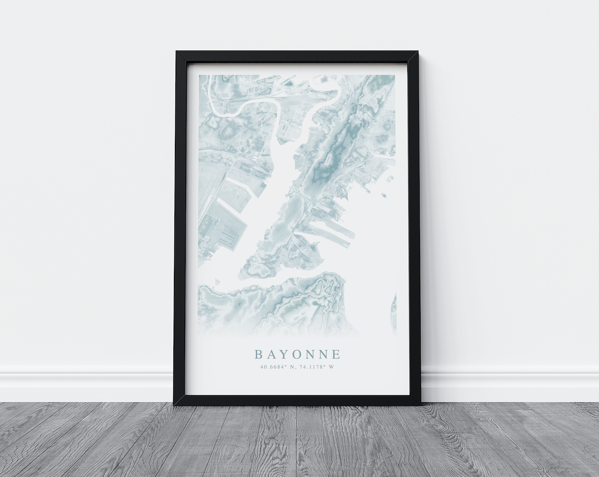 Bayonne Map Print