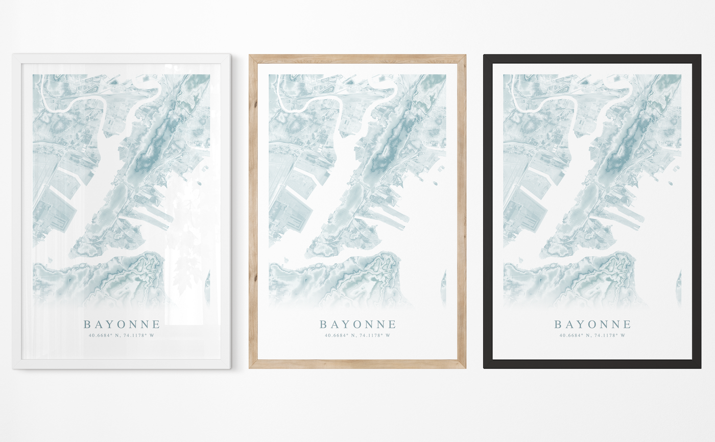 Bayonne Map Print