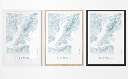 Bayonne Map Print