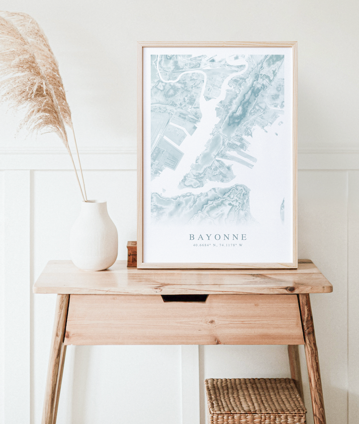 Bayonne Map Print