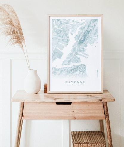 Bayonne Map Print