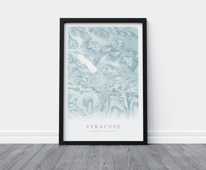 Syracuse Map Print