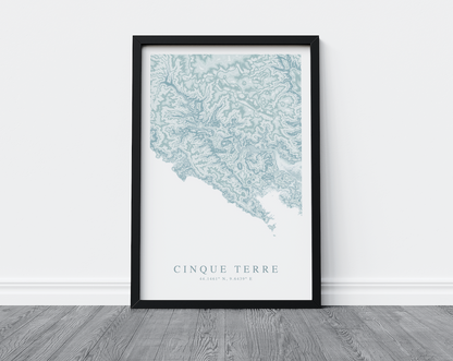 Cinque Terre Map Print
