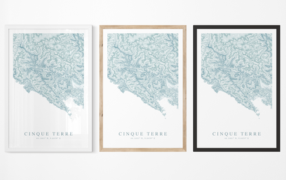 Cinque Terre Map Print