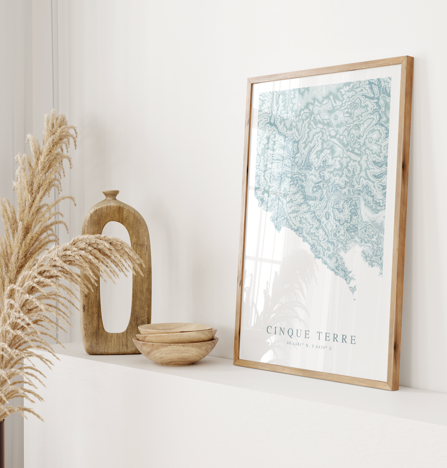 Cinque Terre Map Print