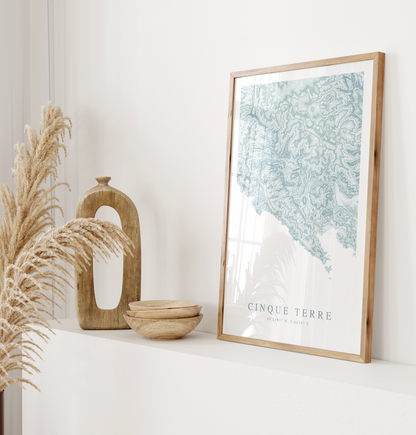 Cinque Terre Map Print
