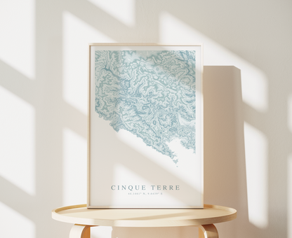 Cinque Terre Map Print