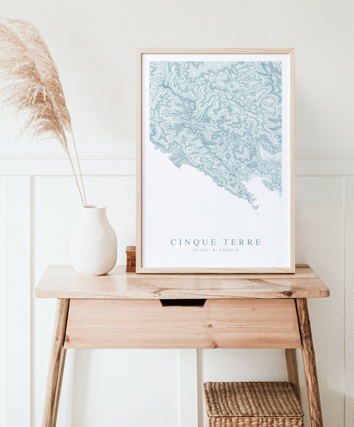 Cinque Terre Map Print