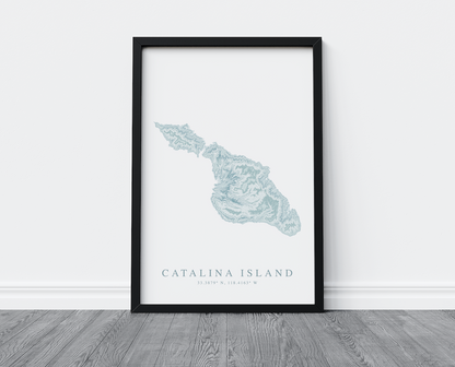 Catalina Island Map Print