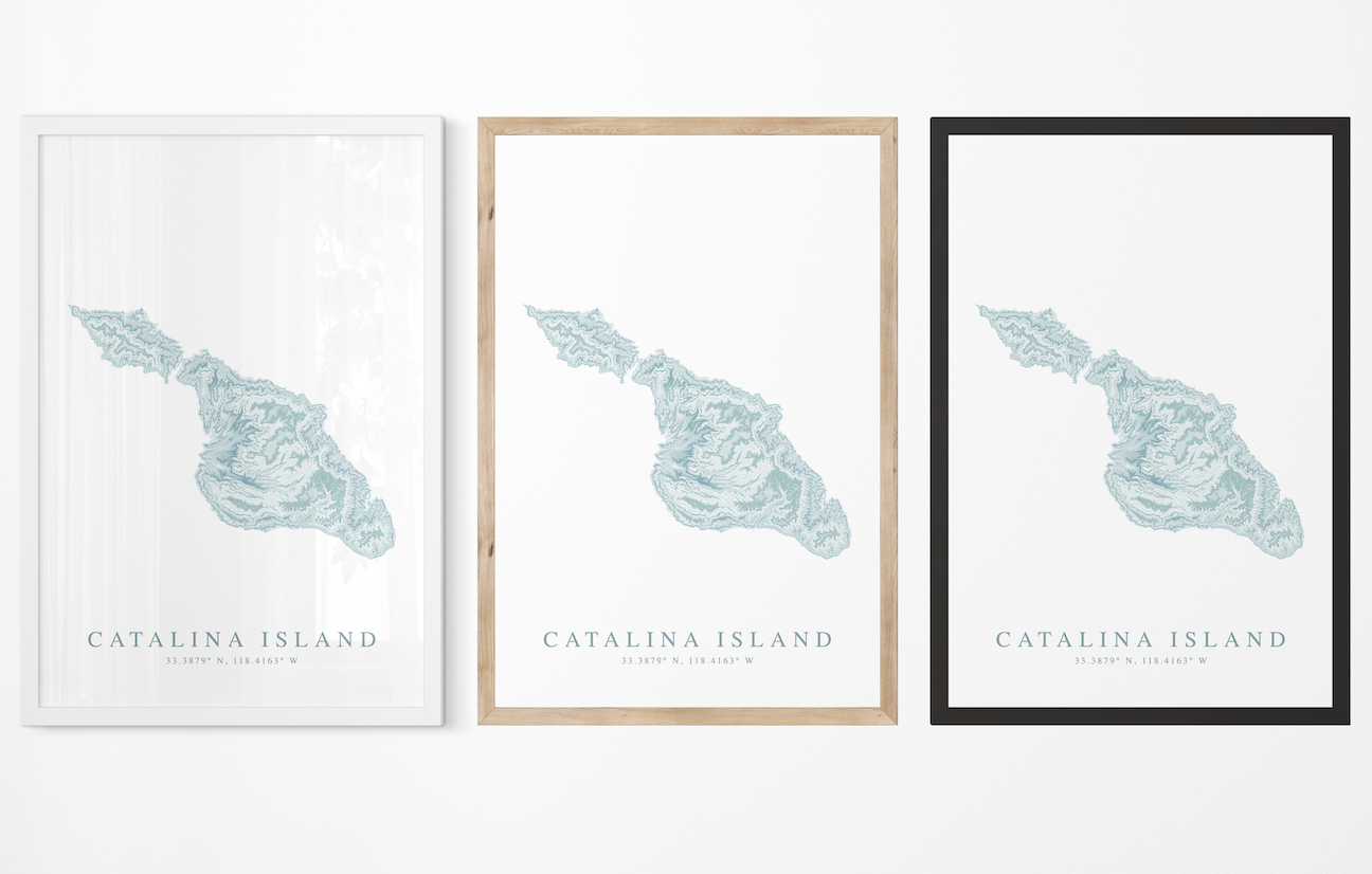 Catalina Island Map Print