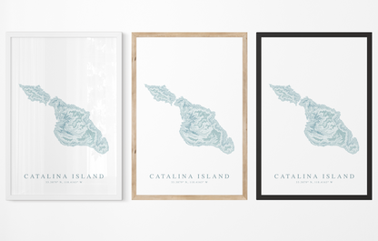 Catalina Island Map Print