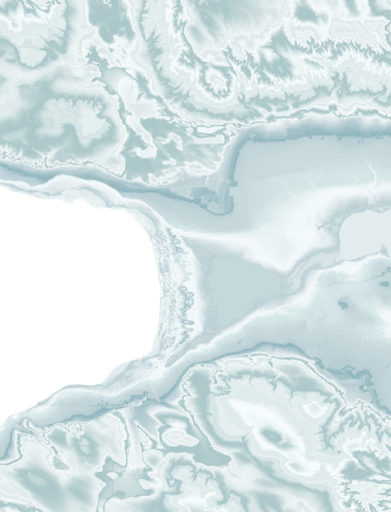 Little Traverse Bay Map Print