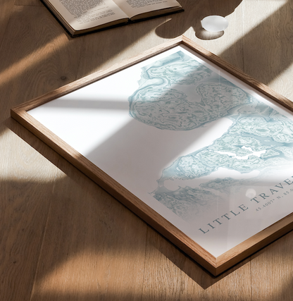Little Traverse Bay Map Print