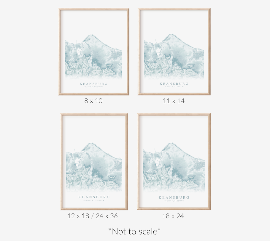 Keansburg Map Print