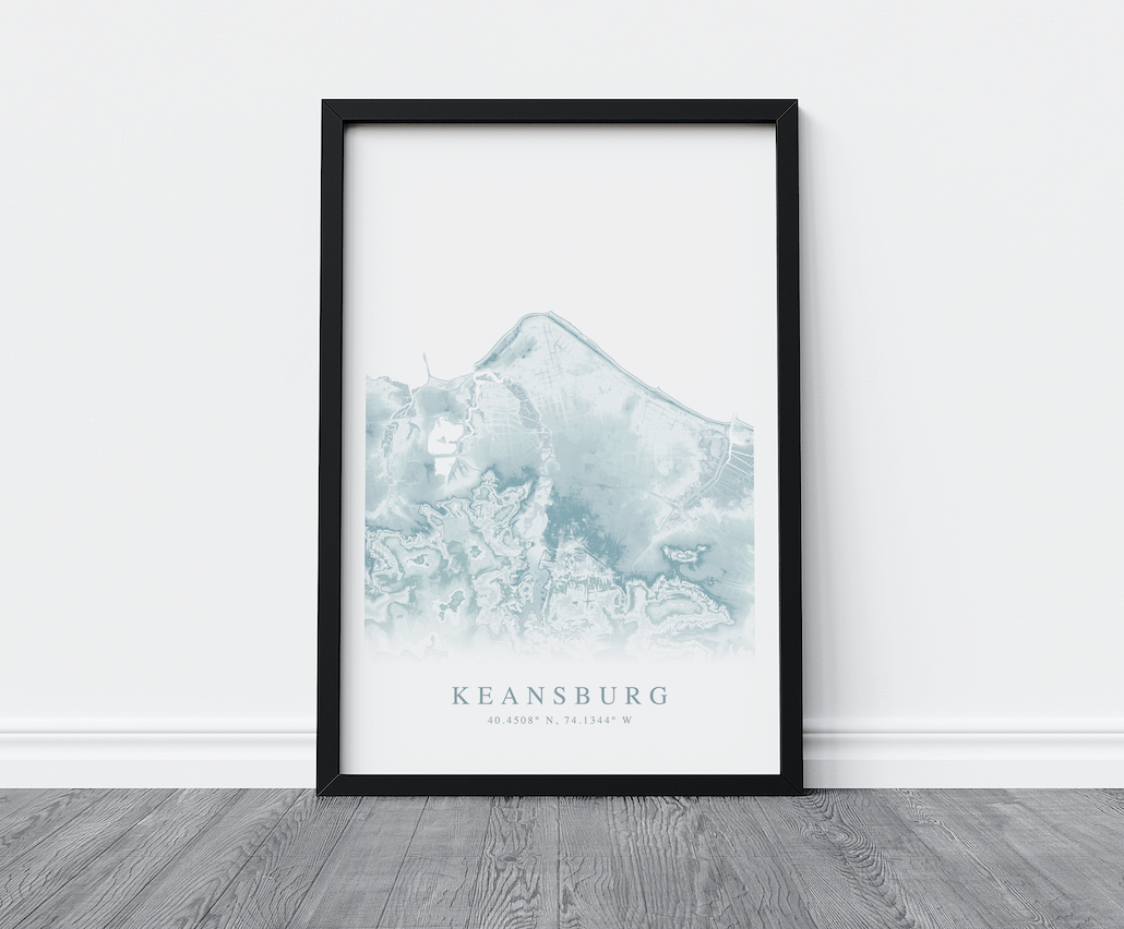 Keansburg Map Print