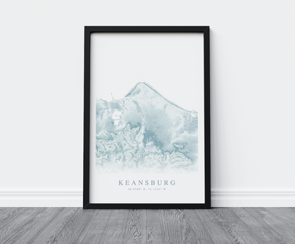 Keansburg Map Print