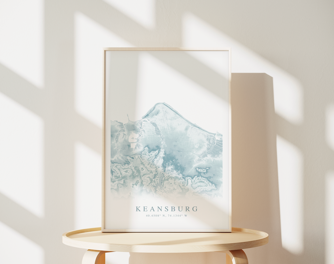 Keansburg Map Print