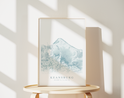 Keansburg Map Print