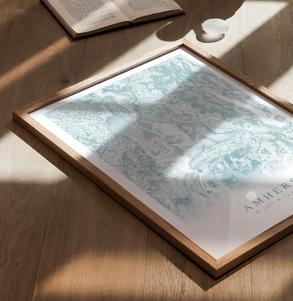 Amherst MA Map Print