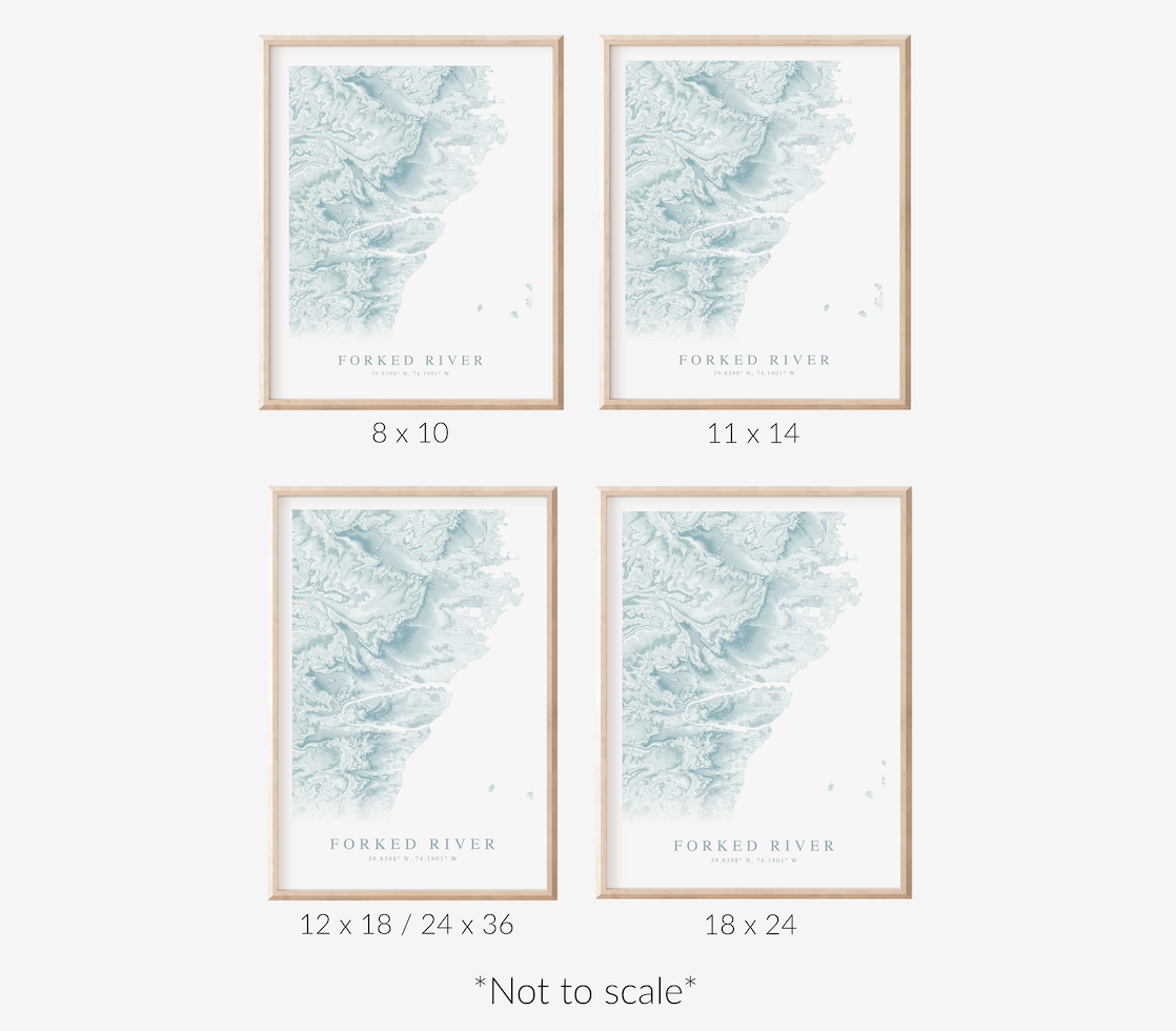Forked River Map Print