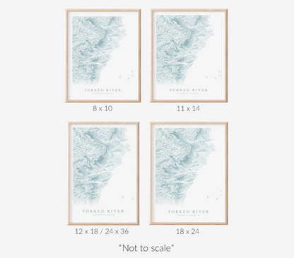 Forked River Map Print