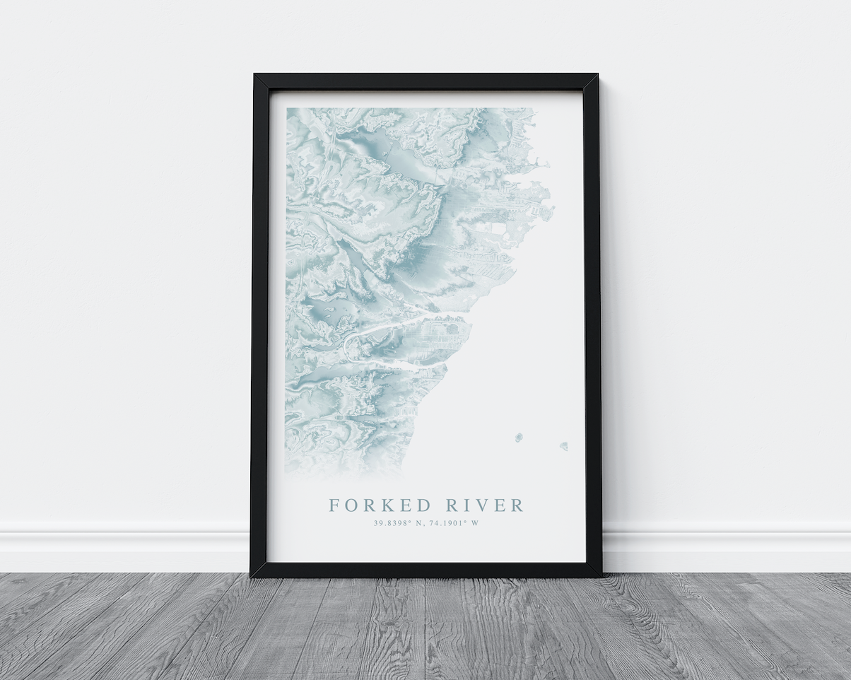 Forked River Map Print