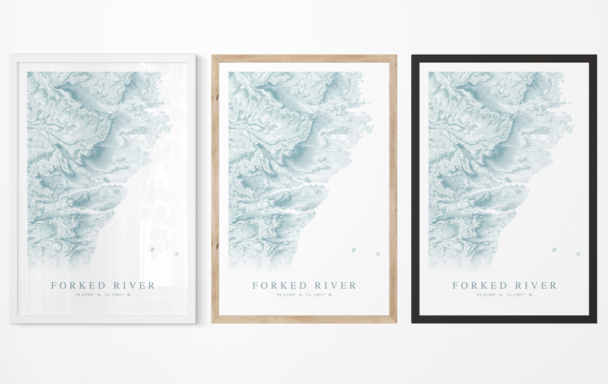 Forked River Map Print