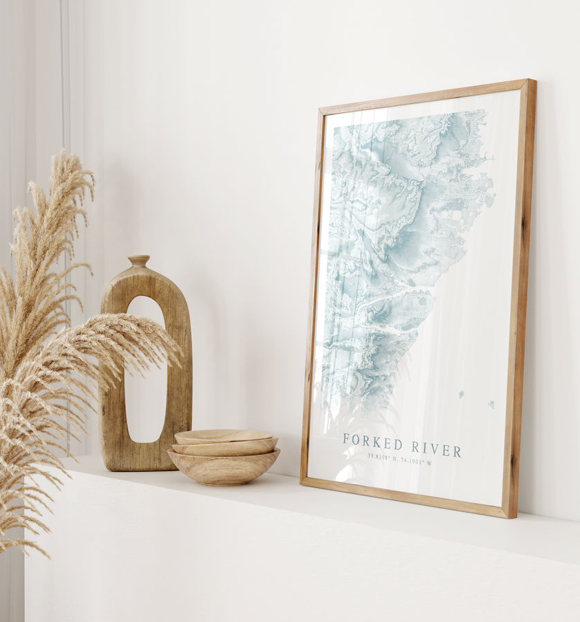Forked River Map Print