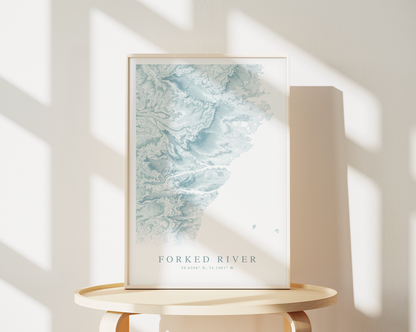 Forked River Map Print