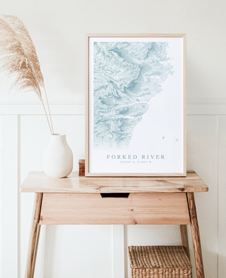 Forked River Map Print