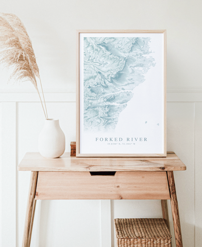 Forked River Map Print