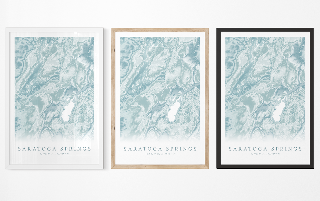 Saratoga Springs Map Print