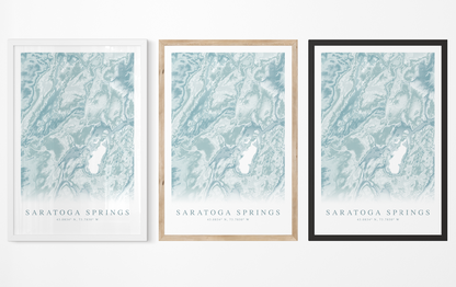 Saratoga Springs Map Print