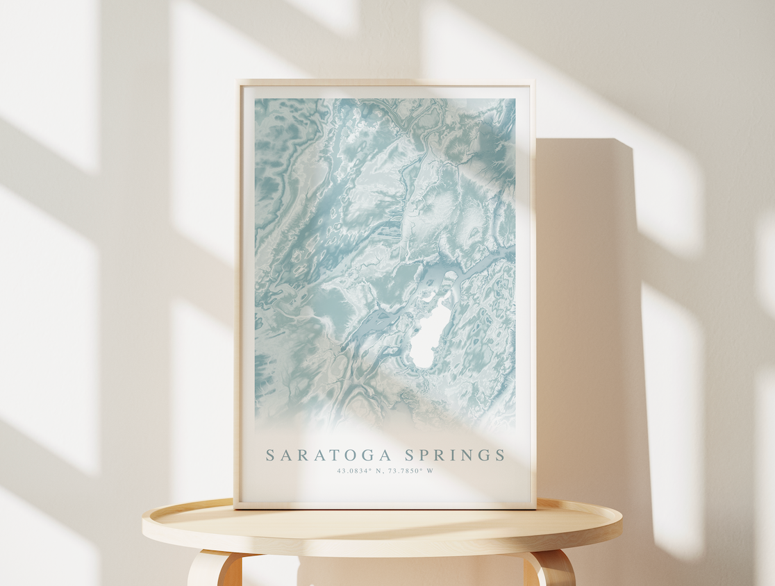 Saratoga Springs Map Print