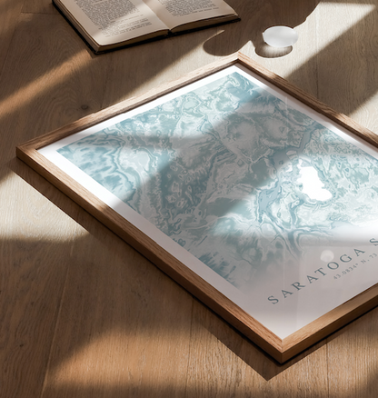 Saratoga Springs Map Print