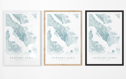 Newport News Map Print