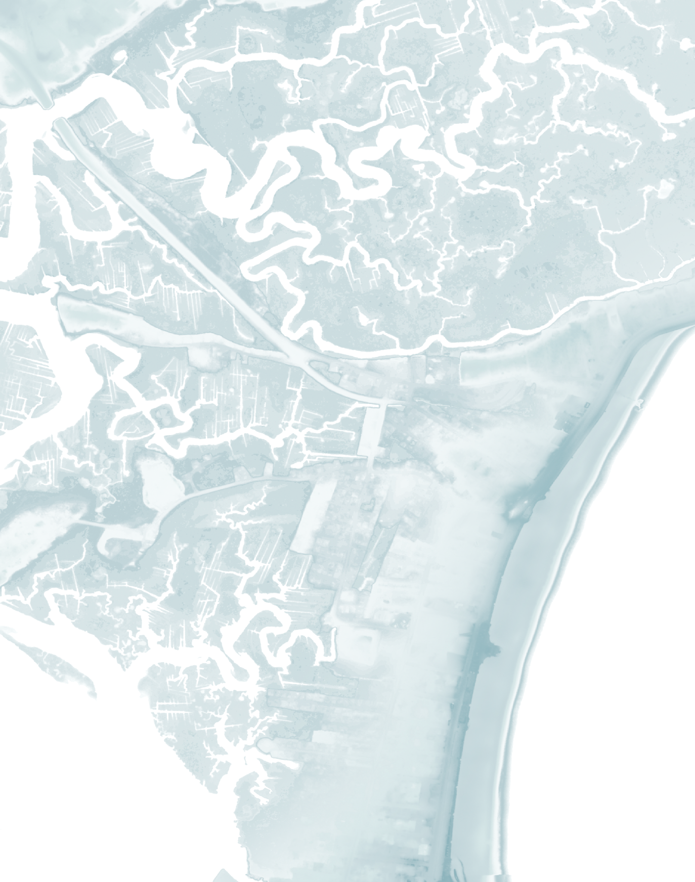 Hampton Beach Map Print