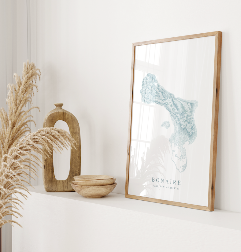 Bonaire Map Print