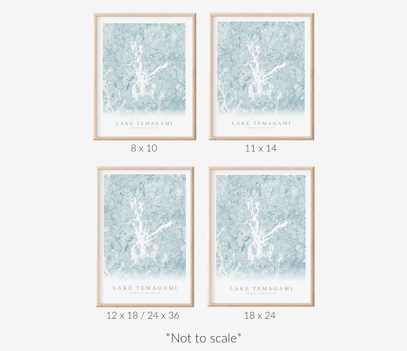 Lake Temagami Map Print