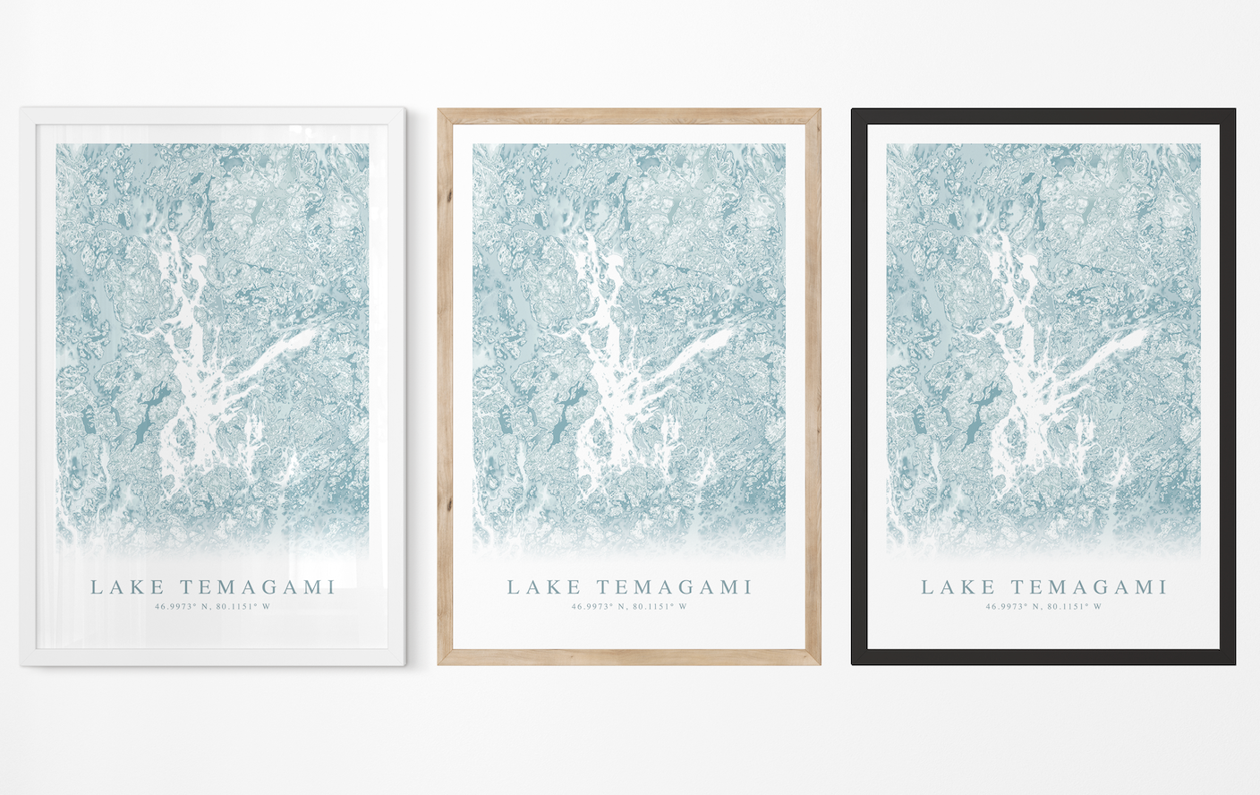 Lake Temagami Map Print