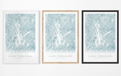 Lake Temagami Map Print