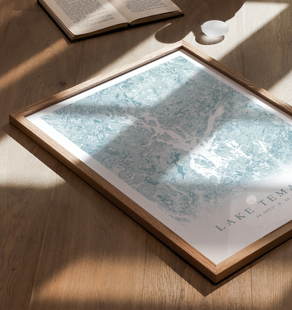 Lake Temagami Map Print