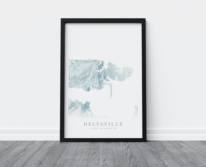 Deltaville VA Map Print