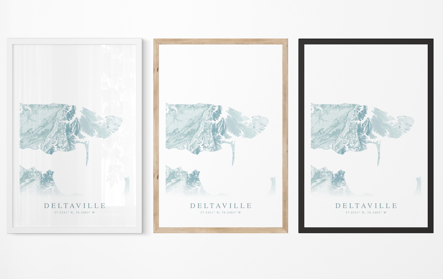 Deltaville VA Map Print