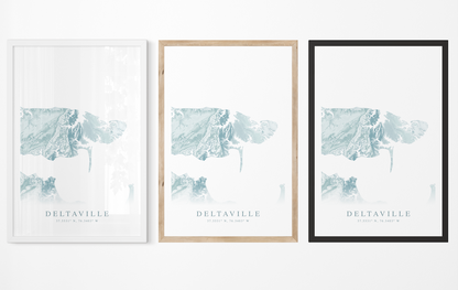 Deltaville VA Map Print