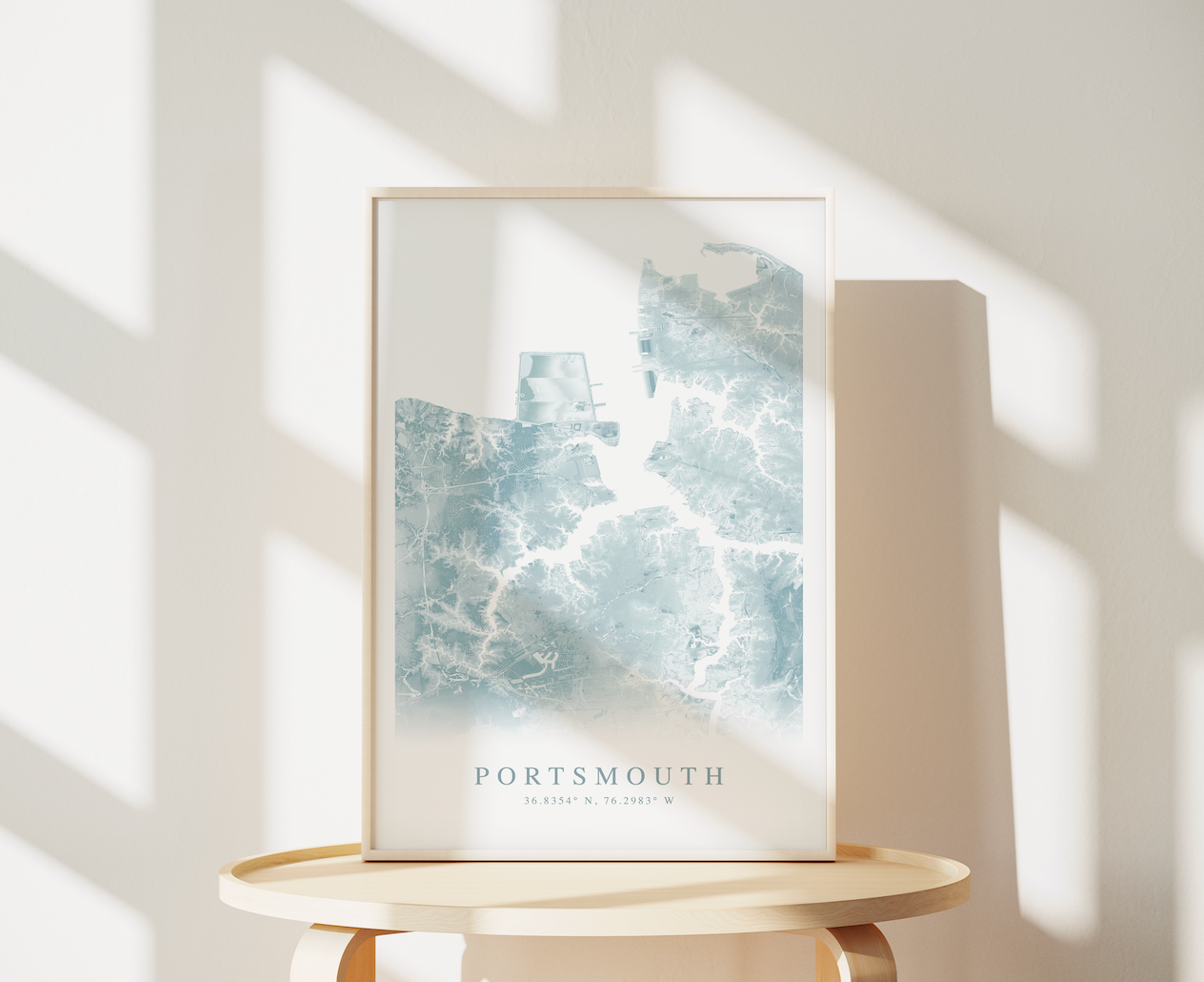 Portsmouth VA Map Print