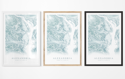 Alexandria VA Map Print