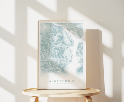 Alexandria VA Map Print