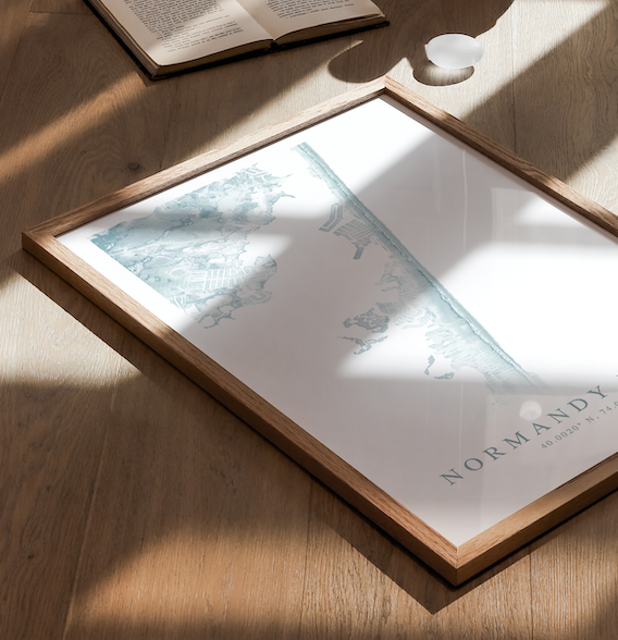 Normandy Beach NJ Map Print